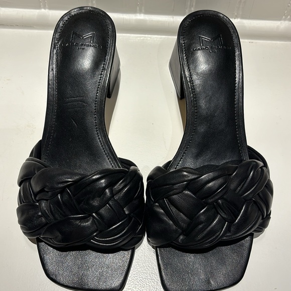 Marc Fisher Cerita Slide Sandals. 7M Black - Picture 2 of 6